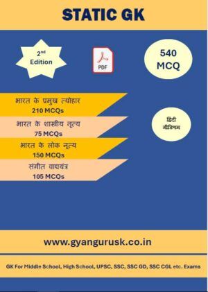 Static GK 540 MCQs